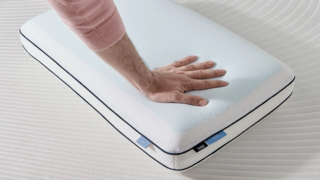 Travesseiro Luuna Cool Flip – Capa Gelada, Viscoelástica Suave com Gel PCM e Capa Lavável