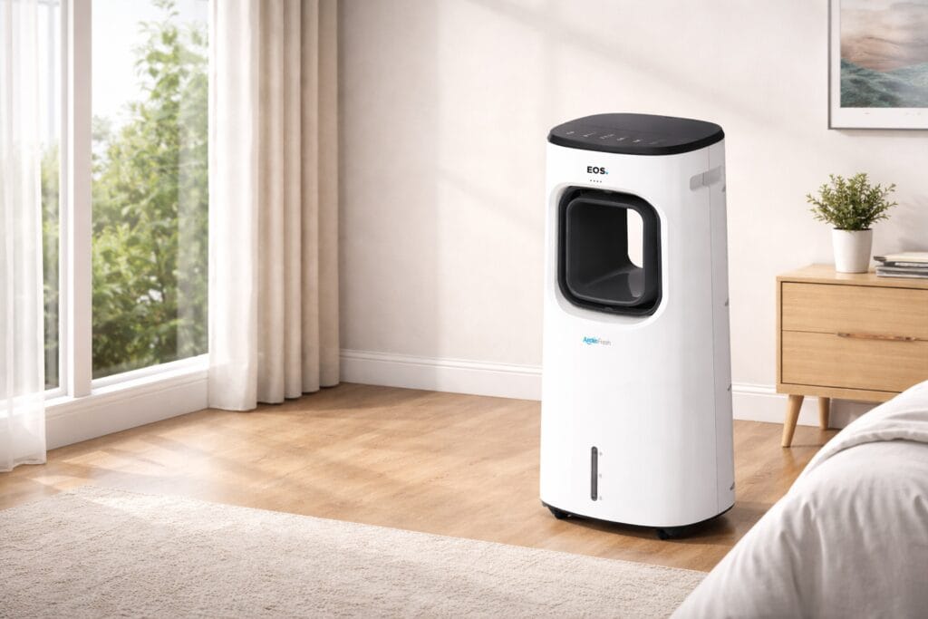 Melhor climatizador de Ar silencioso para dormir: Melhores modelos que unem conforto e silêncio Climatizador de ar silencioso para dormir em quarto confortável, ideal para noites mais frescas e tranquilas