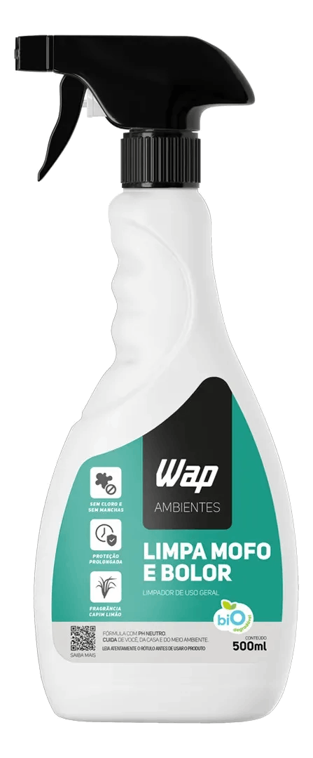 Limpa Mofo E Bolor 500ml Com Gatilho Wap Capim Limão