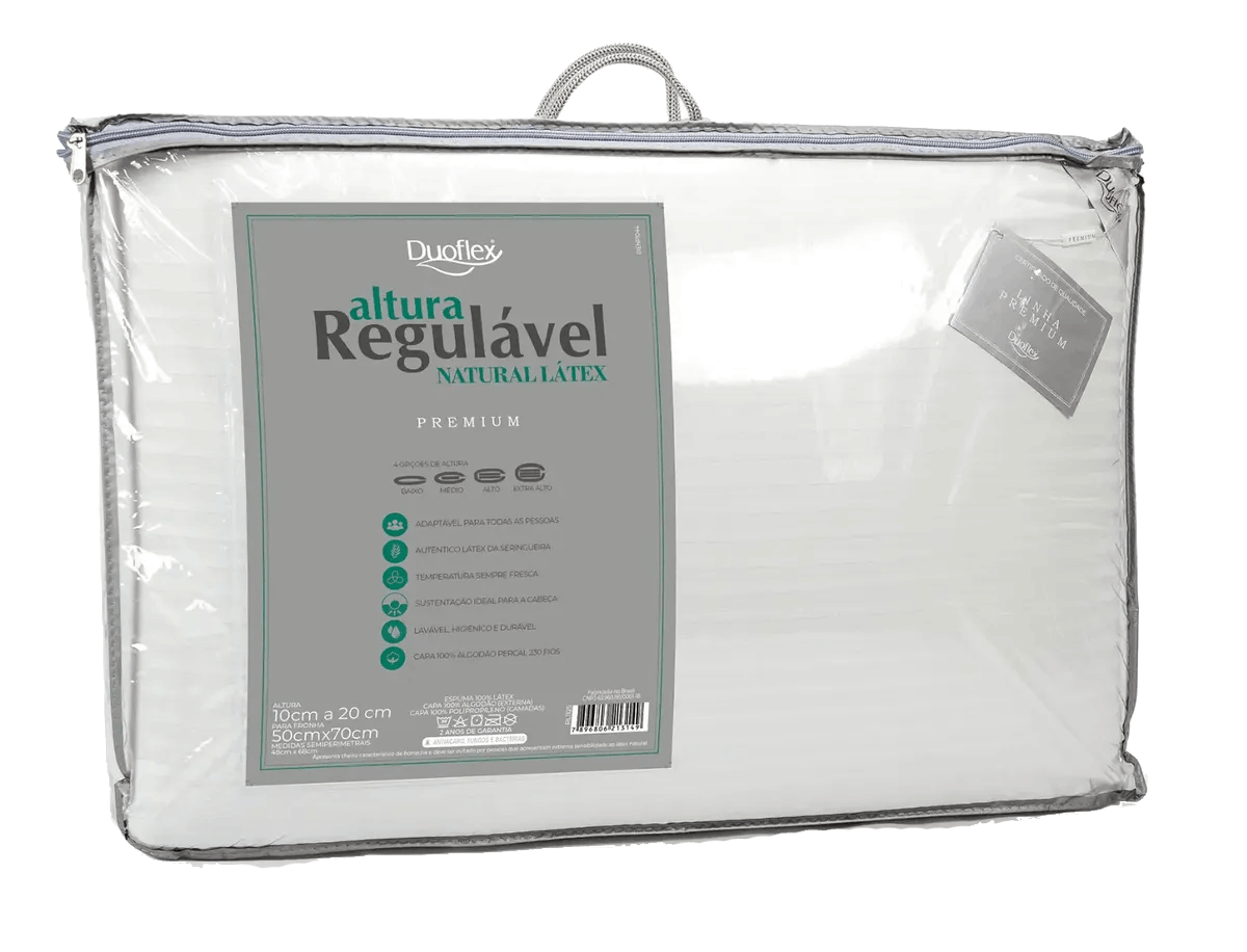 Travesseiro Duoflex Látex Natural Regulável